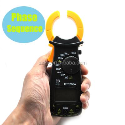 China Digital Clamp Meter DT3266A Phase Sequence Test Function Voltmeter Clamp Ampere Meter With BELL DT3266A DT3266A for sale