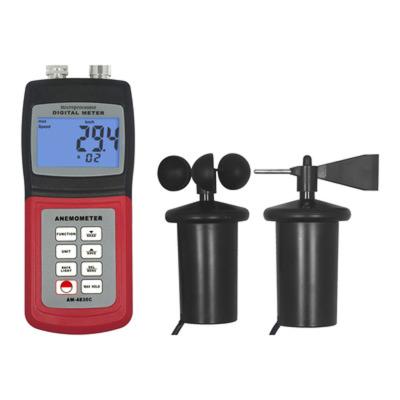 China AM-4836C Digital Ultrasonic Anemometer LCD Display AM-4836C Portable Air Meter Wind Speed ​​Bluetooth Display Circulation Meter for sale