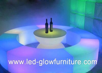 China Battery operated full RGB Led Bar Stool , Illuminated Nightclub Furniture Chair for sale