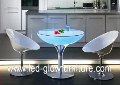 China Acrylic Led Cocktail Table Lights , Color changing illuminated coffee tables for sale