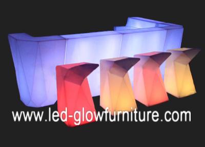 China Waterproof IP65 LED Light with bluetooth speaker , Glowing LED bar counter and stools for sale