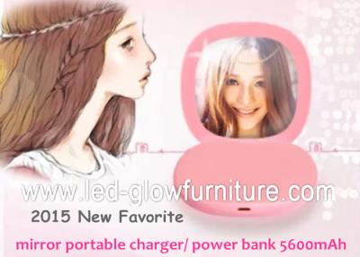 China mult i- use Cute Portable charger mirror power bank 5600 mah high capacity for sale