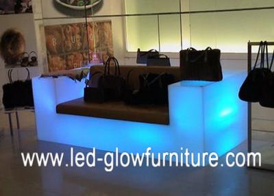 China Modern Hotel Nightclub Bar illuminated glowing Sofa with Bluetooth smart control by iphone for sale