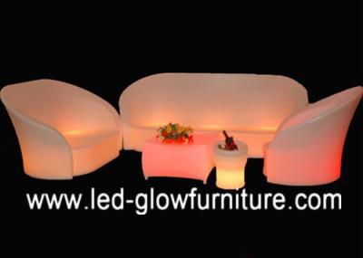 China Modern L shaped LED Bar Chair color changing , Comfortable sectional night club sofa for sale