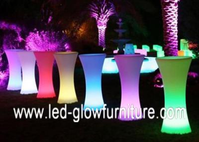 China Glowing LED cocktail bar table , Plastic LED Pillars / Columns for indoor outdoor for sale