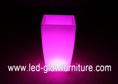 China Different Size PE Plastic LED Ice Bucket lights / flower pot , led wine cooler / Beer Barrel for sale