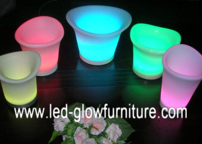 China Different size Waterproof lighting LED Flower Pots Rechargeable Plant Containers OEM for sale