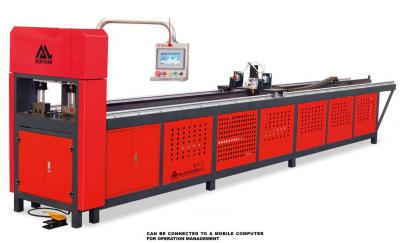 China Pipes Angle Irons C Shaped Steel Fully Automatic CNC Punching Machine for sale