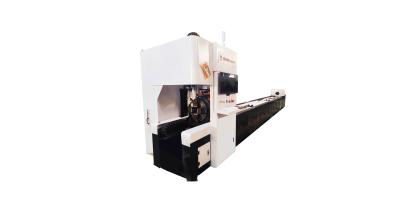 China Horizontal Aluminum Tube Cutting Machine For Movable Front Chuck Laser Cutter for sale