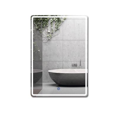 China Modern Home LED Frameless Backlit Bathroom Mirror Lighted Decorative Bath Wall Mirror for sale