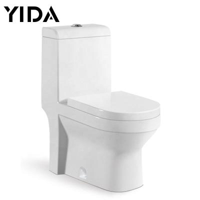 China Double-Flow Washdown One Piece Bathroom Ware Sanitary Floor Standing Ceramic Toilet Furniture for sale