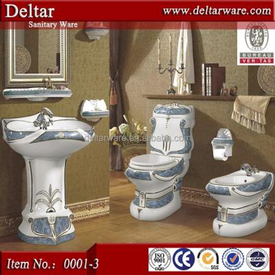 China Automatic Operation Noble Style Bathroom Decoration Toilet , Chaozhou Top 10 Toilet Brand for sale