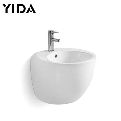 China Modern Australian European Bathroom Ceramic Basin Round Shape Large Wall Hung Wash Basin Sinks for sale