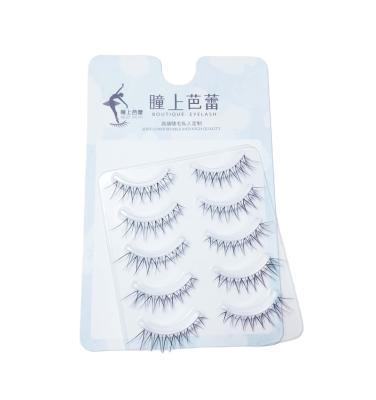 China Direct Selling Natural High Quality Eyelash Maker Transparent Rod Naturally Deeply 5 Pairs Eyelashes Can Be Customized for sale