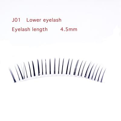 China Natural Manufacturers Wholesale Top Selling Natural Curling Fluffy False Eyelash Customized Transparent Eyelash Rod 5 Pairs for sale