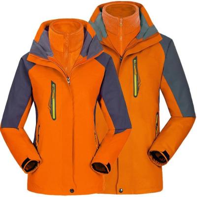 China Wholesales Leisure Breathable Winter Thick 3-in-1 Outdoor 2pcs Set Waterproof Warm Outdoor Anorak Jackets Skiing Sports for sale