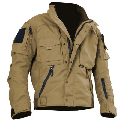 China Luxury Winter Autumn Tactical Hooded Jacket Men's Anorak Three Layer Army Waterproof Breathable Warm Outdoor Jackets for sale