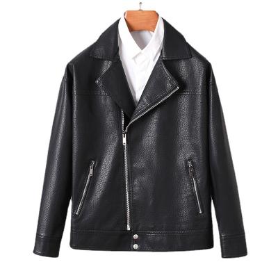 China Amazon Youth PU Biker QUICK DRY Custom Mens Coat Comic Blazer Jacket Casual Men's Coat Spring Collar Leather Zipper No Ironing Required Jacket for sale