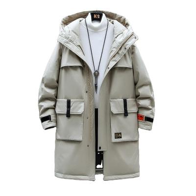 China Waterproof Canada 90% White Winter Coats Duck Down Long Parka Couple Plus Size Men's Jacket Hooded Fur Padded High Quality Outdoor Jacket for sale