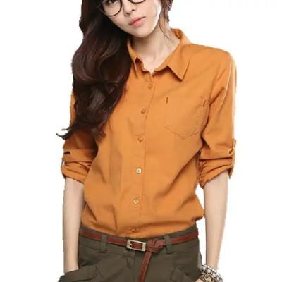 China Anti-wrinkle Spring New Arrive Women's Blouses Casual Loose High Low Design Blouse Women Shirt for sale