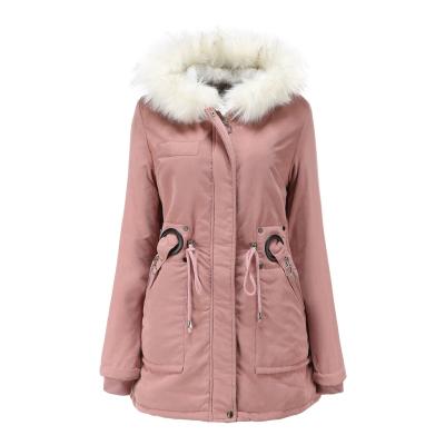 China Waterproof Women's Down Jacket Winter Long Coat Stripper Windproof Jacket With Fur Hood Keep Warm In The Cold Weather for sale