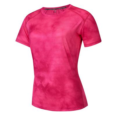 China QUICK DRY Workout Running Shirts For Women - Fitness Gym Yoga Exercise Raglan Short Sleeve T Shirts Gives You Room To Breathe for sale