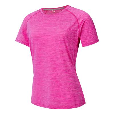 China QUICK DRY Women's T-shirt Short Sleeve Moisture Wicking Athletic Shirts Sport Activewear Tee V-Neck Workout Top for sale