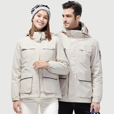 China Breathable Jacket For Couples Snowboarding Anorak Warm Waterproof Raincoat Comfortable Winter Jackets for sale