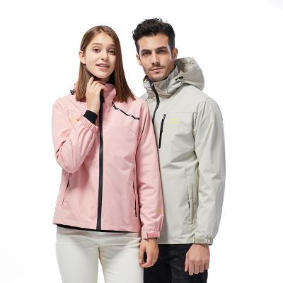 China Breathable Couple Coat Hooded Stretch Light Rain Windproof Comfortabie Waterproof Breathable Jacket And Breathable Raincoat for sale