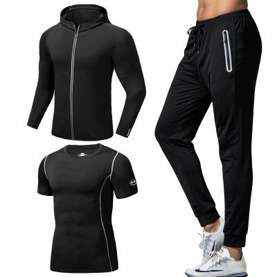 China Polyester Fashion Comfortable Breathable Sportswear Breathable Black Men For Men /Mens Polyester Sportswear Tracksuit for sale