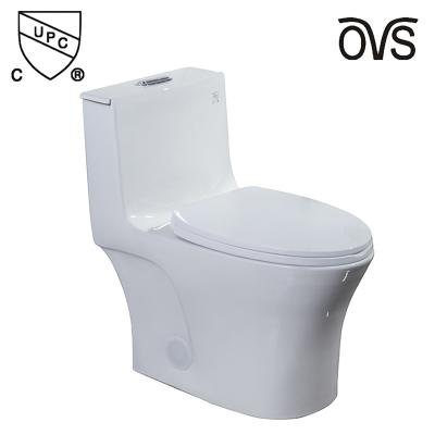 China CUPC Siphonic Dual Flush One Piece Toilet With Soft Closing Cover Seat for sale