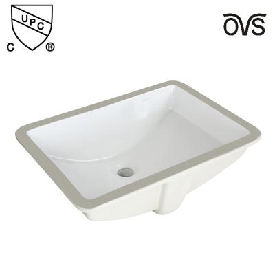 China Rectangular Undermount Design Commercial Hand Wash Basin Scratch-Resistant for sale