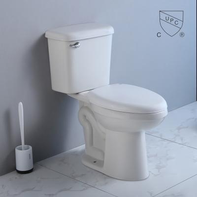 Chine Toilette en deux pièces standard américaine avec 10-Inch Rugueux-dans le rinçage de siphon à vendre