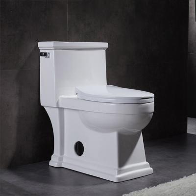 China Compact One Piece Toilet With Side Flush Map 1000 American Standard 1pc Toilet for sale