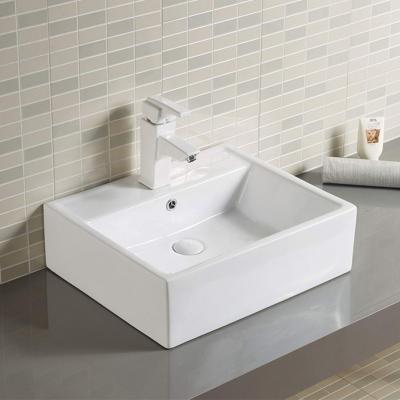 China Rectangular Bathroom Sink Vessel 20 X 17