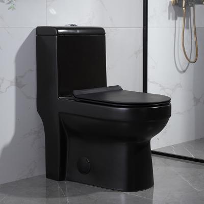 China El Dual-rubor moderno de los retretes de los cuartos de baño alargó el retrete 1-Piece con Seat Suave-cerrado en venta