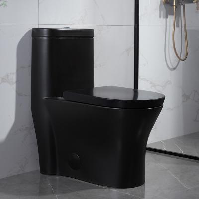 China Ceramic One Piece Toilet Tall American Standard No Loosen Seat Commode for sale