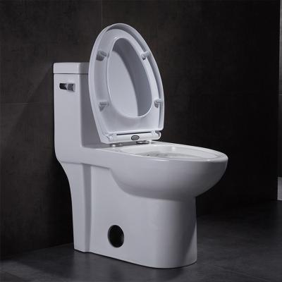 China 21 Inch Round Bowl One Piece Handicap Toilet For Disabled Persons Tall Commodes for sale