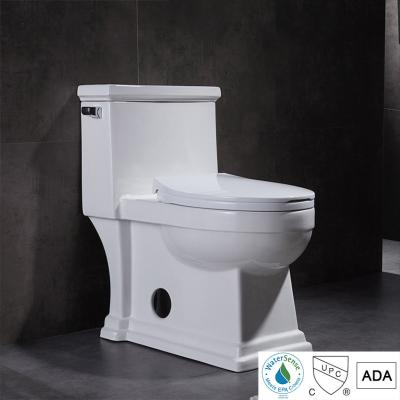 China 4.8l American Standard Right Height Elongated Toilet One Piece Floor Mounted for sale