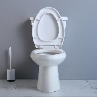 China Elongated Compact Ada Toilet 19 Inches Powerful Punch Syphon Standard Height for sale