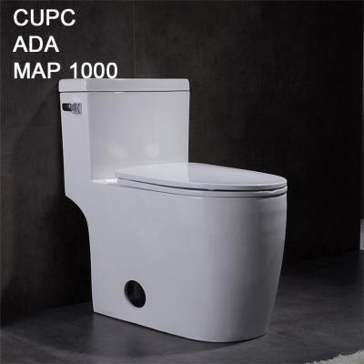 Chine La carte de travail ovale compacte de siphon de commode de toilette de taille de confort de 1 morceau a intégré à vendre