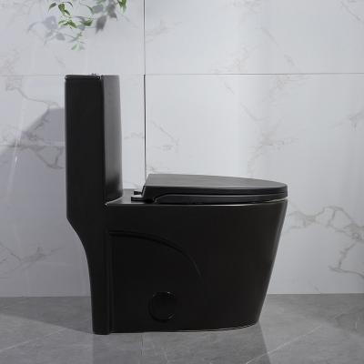 China Siphonic One Piece Elongated Dual Flush Toilet Skirted Trapway 300mm Rough In for sale