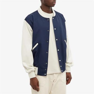 China OEM Custom Lightweight Mens Bomber Jackets Letterman Varsity Jacket Breathable For Men for sale