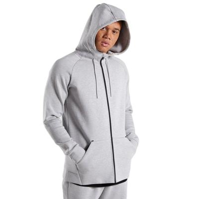 China OEM Antibacterial Custom Wholesale Mens Cotton Zip Hoodie Tech Fleece Hoodie for sale