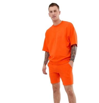 China Antibacterial Tracksuit Short Sleeve Sweatshirt And Short Mens Short Sets for sale