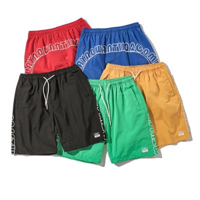 China QUICK DRY Custom Logo Printed Board Shorts Hip Hop Custom Shorts Mens Nylon Shorts for sale