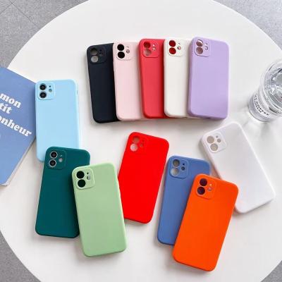 China Hot Selling Shockproof Liquid Silicone Smartphone Case For Phone For iphone 11 xs case 12 8 7 6 pro Max Huawei Phone Case for sale