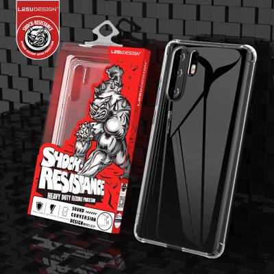 China Wholesale Shockproof LEEU DESIGN Transparent Shockproof Cell Phone Cases For Huawei P30 PRO P20 Lite NOVA 3E 4E MATE MATE 30RPO 30 P40 for sale