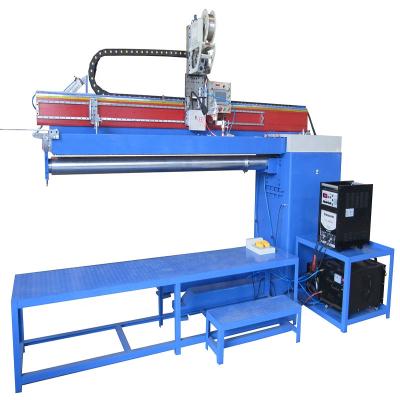 China Full automatic with fully automatic open type linear seam welder, straight conveyor LPG gas cylinder machine and chain LPG seam welder for sale