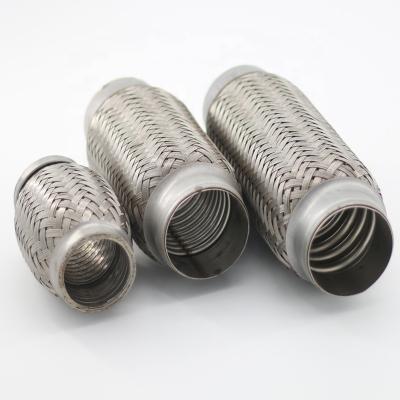 China SS304 Double Braided Stainless Steel Flexible Exhaust Hose For Engine System for sale